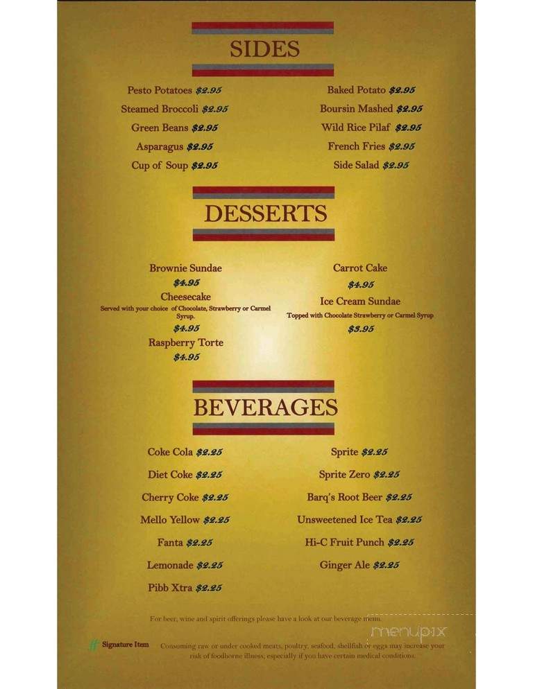 Legends Cafe - Minneapolis, MN menu_pic
