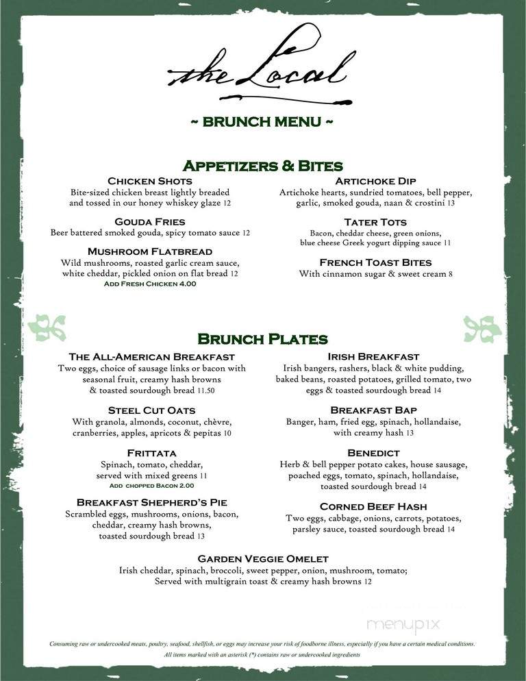 Local - Minneapolis, MN menu_pic