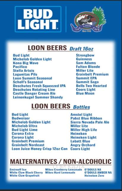 Loon Cafe - Minneapolis, MN menu_pic
