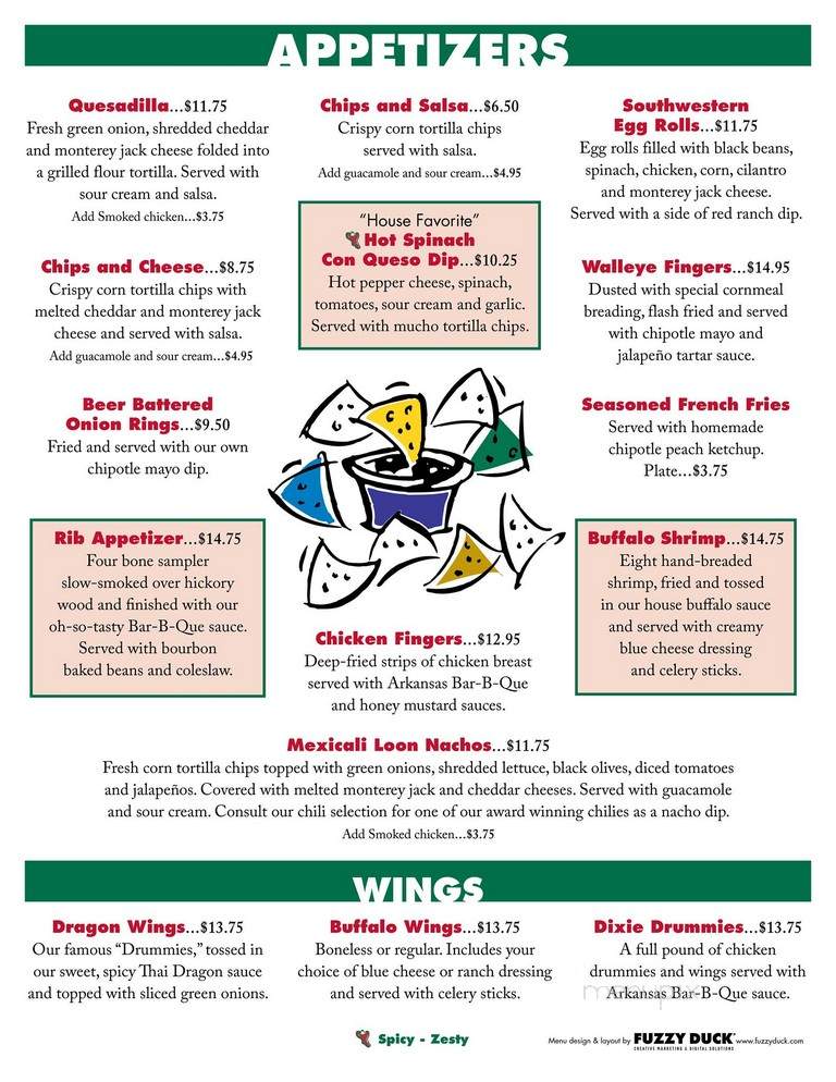 Loon Cafe - Minneapolis, MN menu_pic