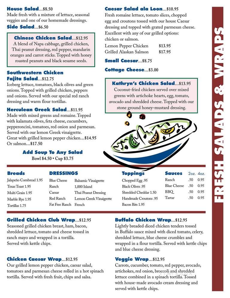 Loon Cafe - Minneapolis, MN menu_pic