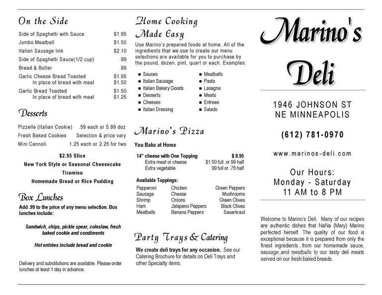 Marino's - Minneapolis, MN