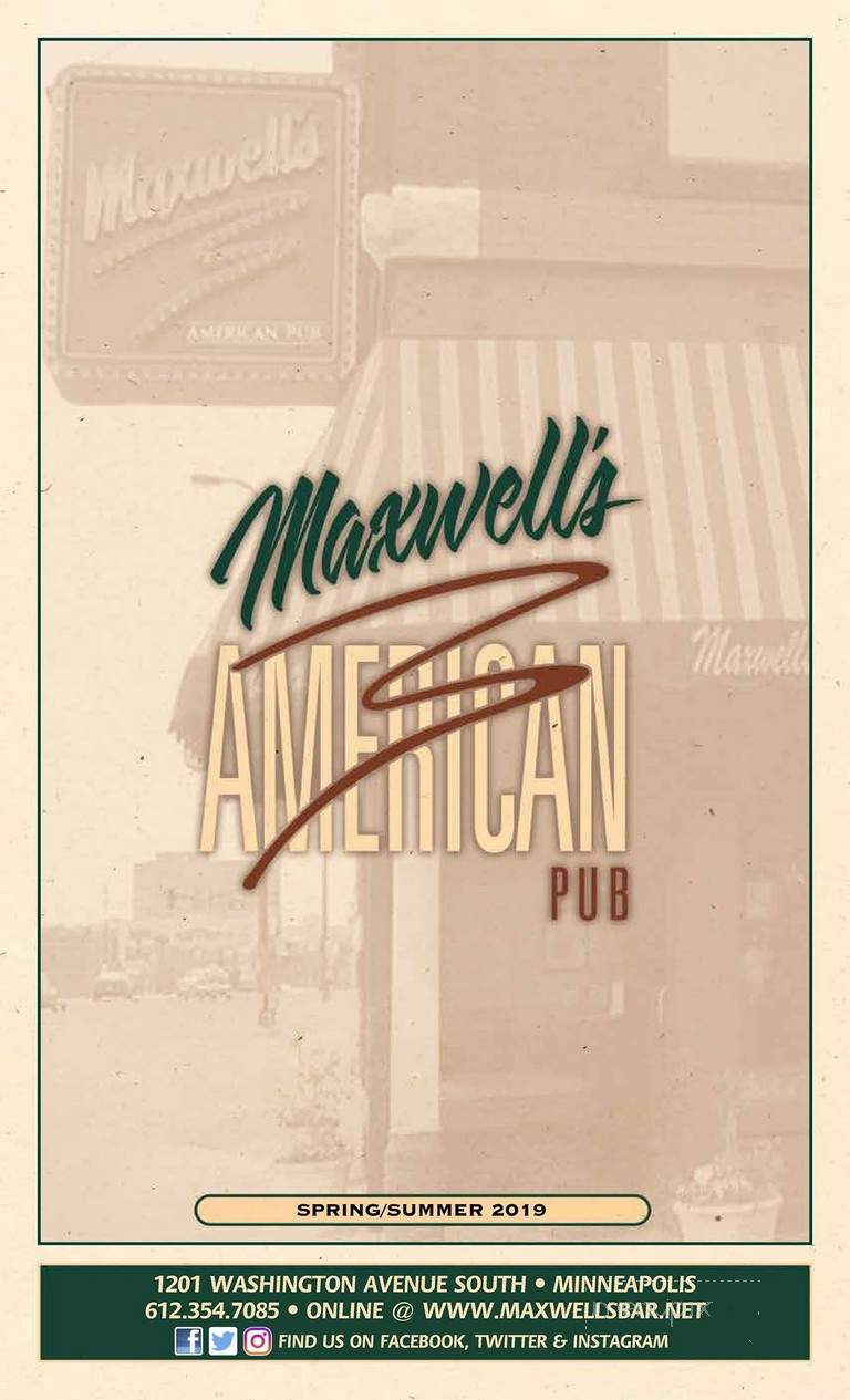 Maxwells - Minneapolis, MN menu_pic