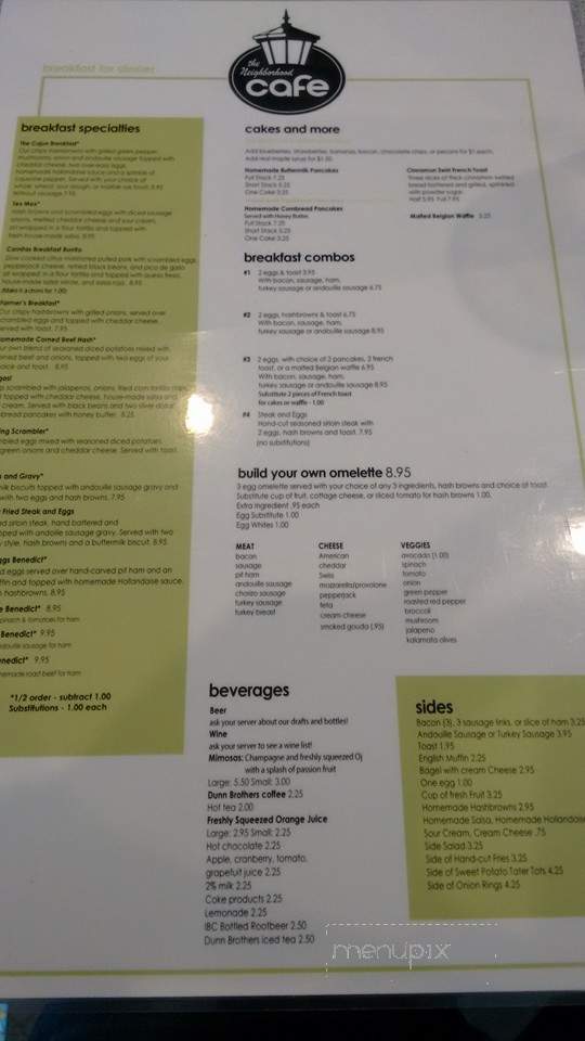 Neighborhood Cafe - Saint Paul, MN menu_pic
