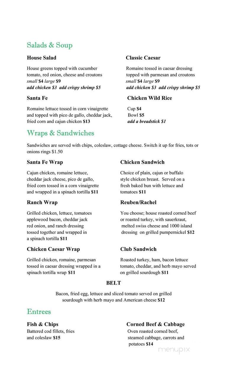 O'Gara's Bar & Grill - Saint Paul, MN menu_pic