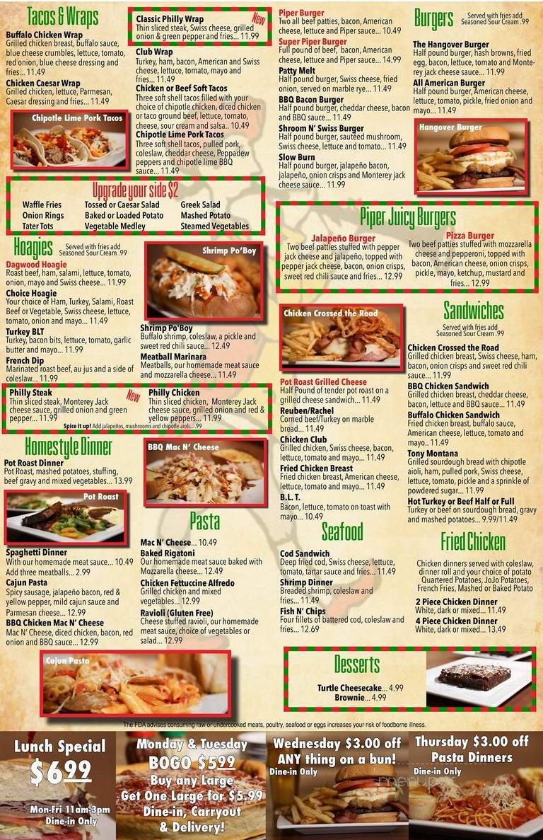Ole Piper Inn - Rosemount, MN menu_pic