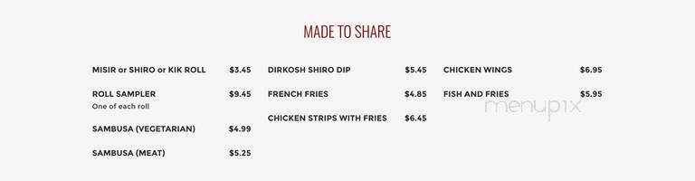 Red Sea - Minneapolis, MN menu_pic