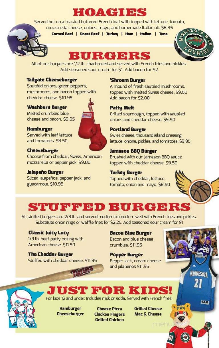 Tailgate Sport Cafe - Minneapolis, MN menu_pic