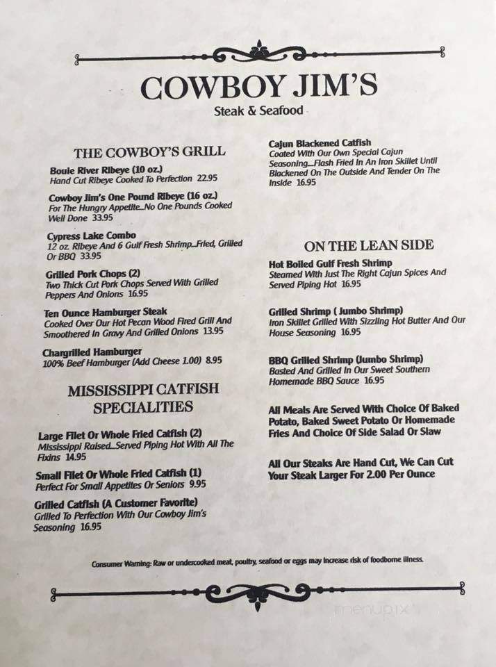 Cowboy Jim's Riverside Restaurant - Collins, MS