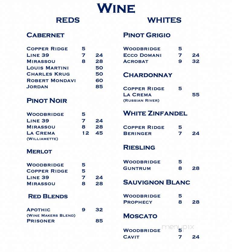Crawdad's - Merigold, MS menu_pic