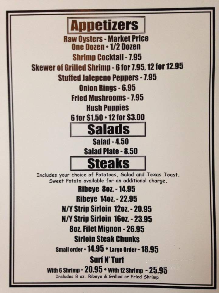 Friendship House Restaurant - Aberdeen, MS menu_pic
