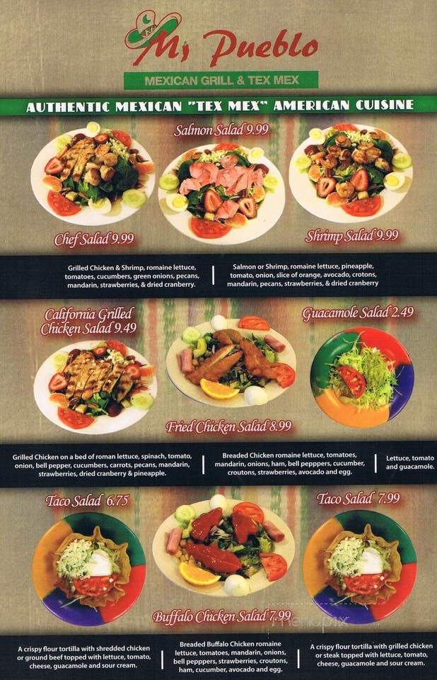 Mi Pueblo - New Albany, MS menu_pic