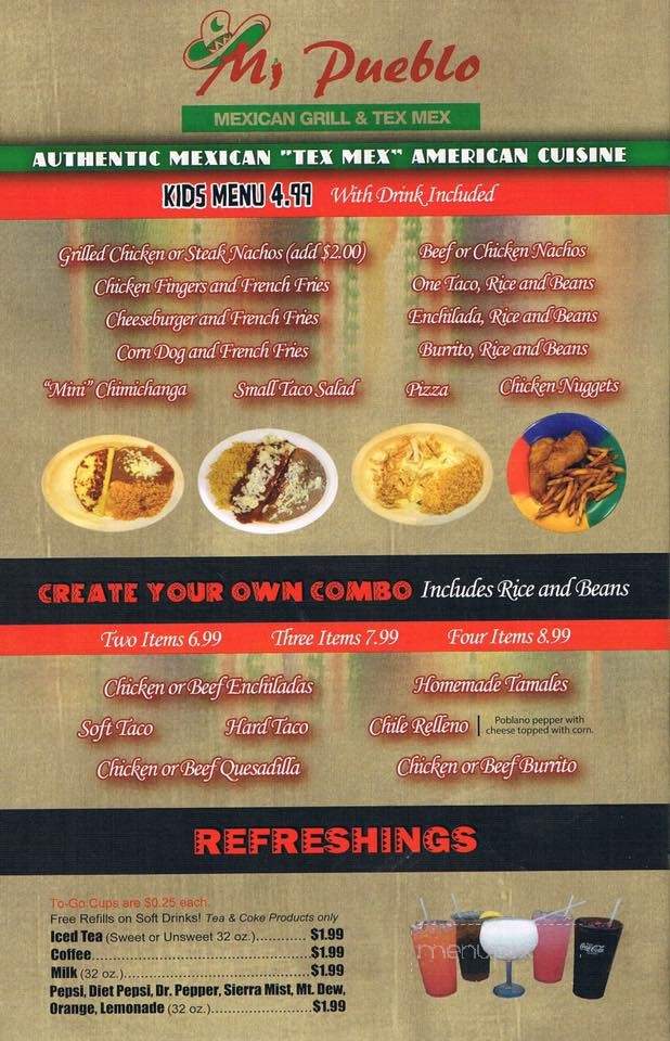Mi Pueblo - New Albany, MS menu_pic