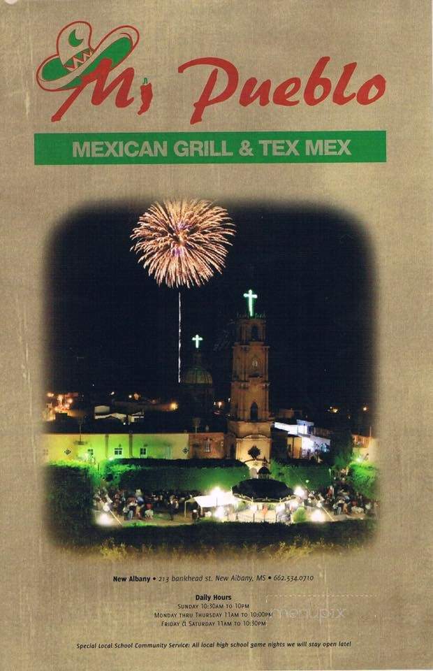 Mi Pueblo - New Albany, MS menu_pic