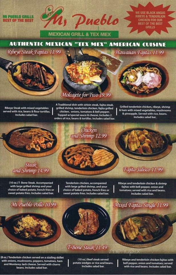 Mi Pueblo - New Albany, MS menu_pic
