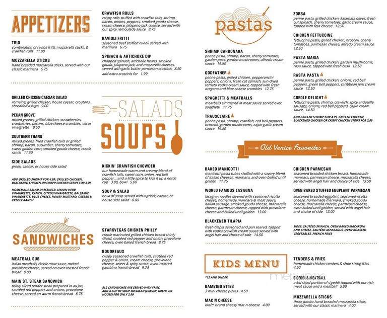Old Venice Pizza Co - Oxford, MS menu_pic