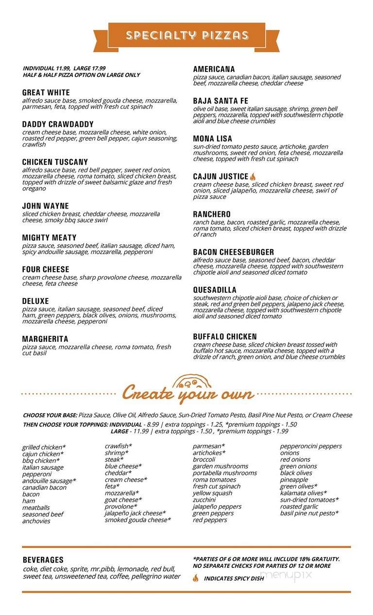 Old Venice Pizza Co - Oxford, MS menu_pic