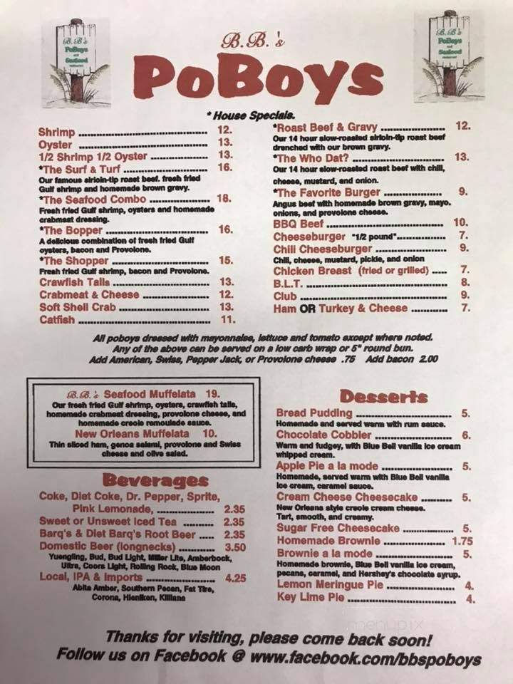 B B's Po-Boys - Ocean Springs, MS