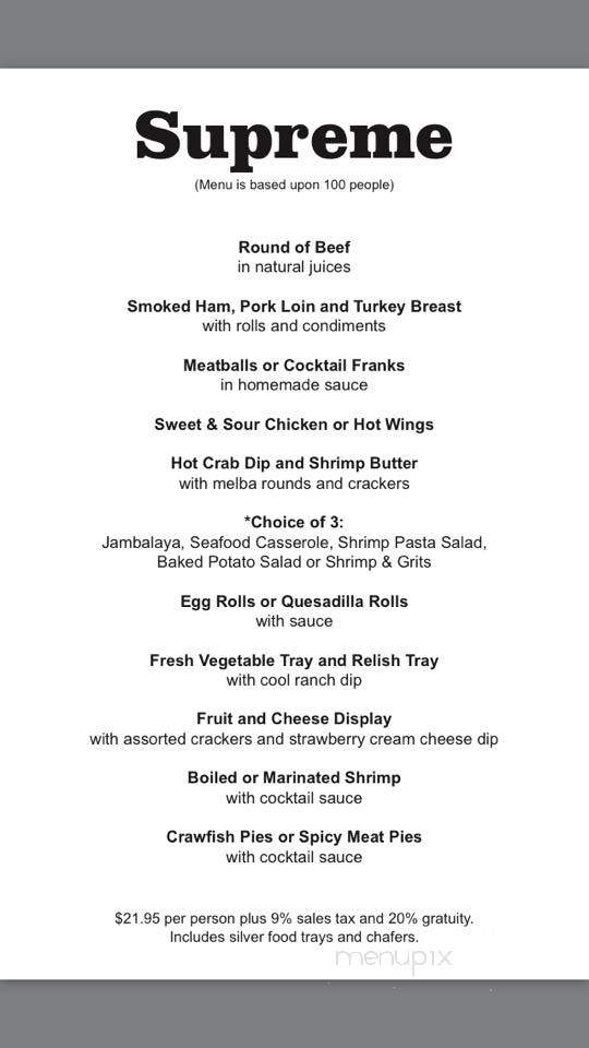 Broome's - Ocean Springs, MS menu_pic