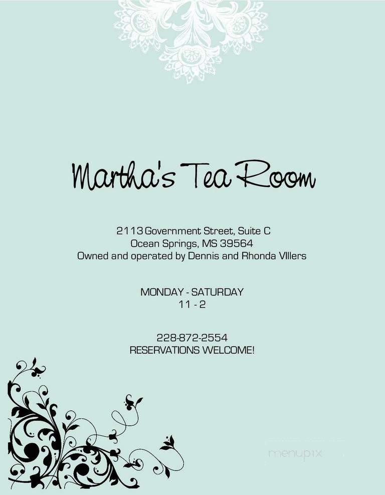 Martha's Tea Room - Ocean Springs, MS