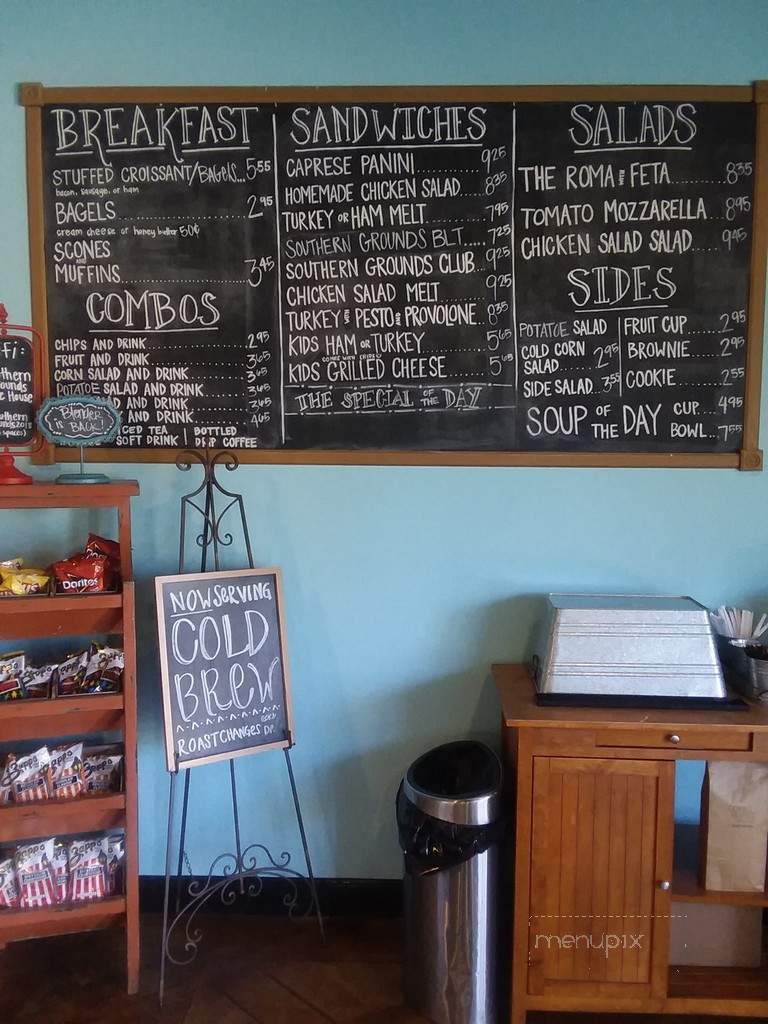 Southern Grounds Coffeehouse - Gulfport, MS menu_pic