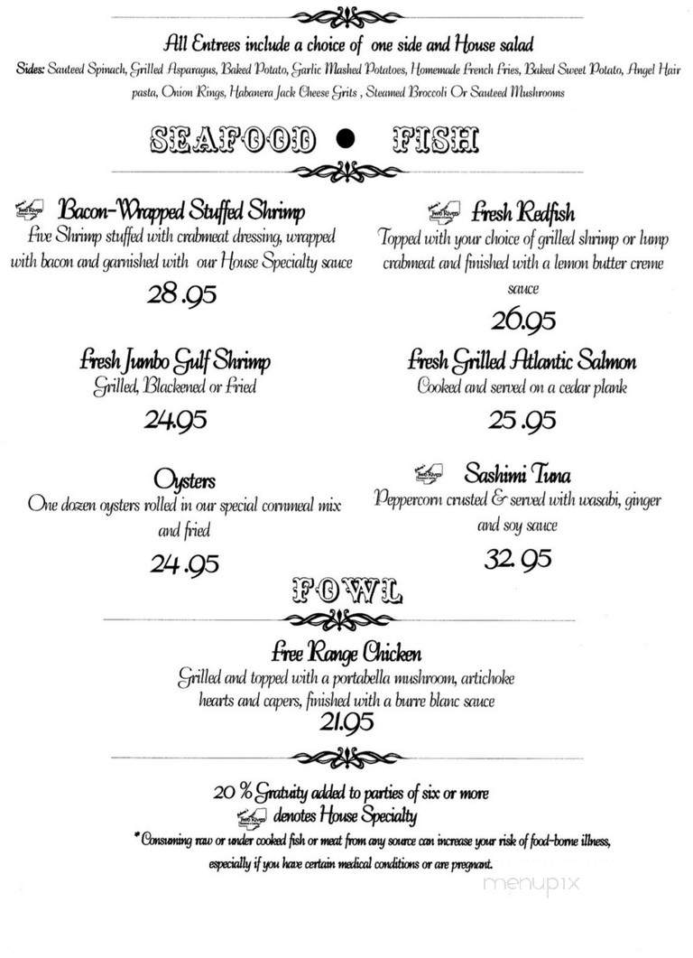 Two Rivers Restaurant - Canton, MS menu_pic