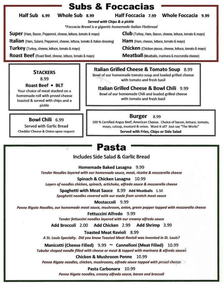 D'Angelos Pizza - Pacific, MO menu_pic