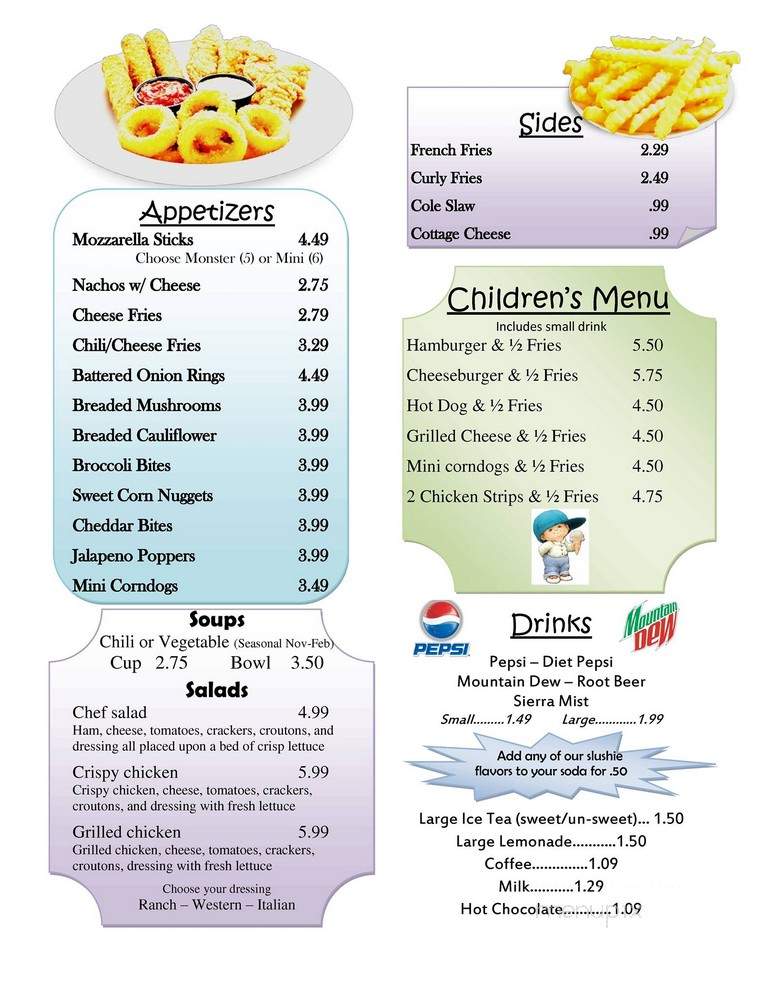 Ice Cream Shoppe - Kahoka, MO menu_pic