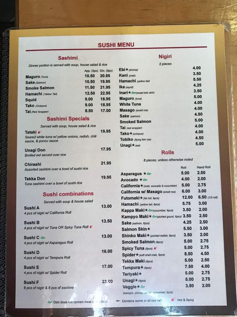 Kyota Japanese Restaurant - Rolla, MO menu_pic