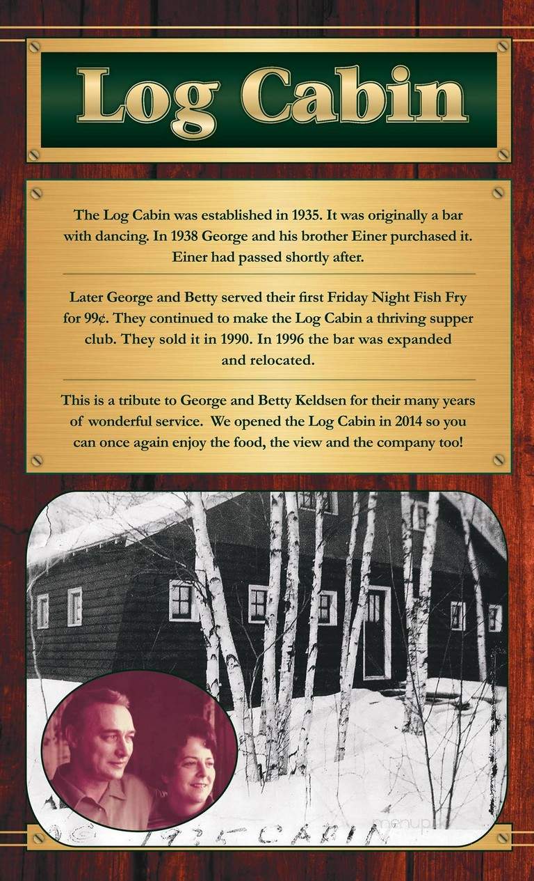 Log Cabin Restaurant - Ellsinore, MO menu_pic