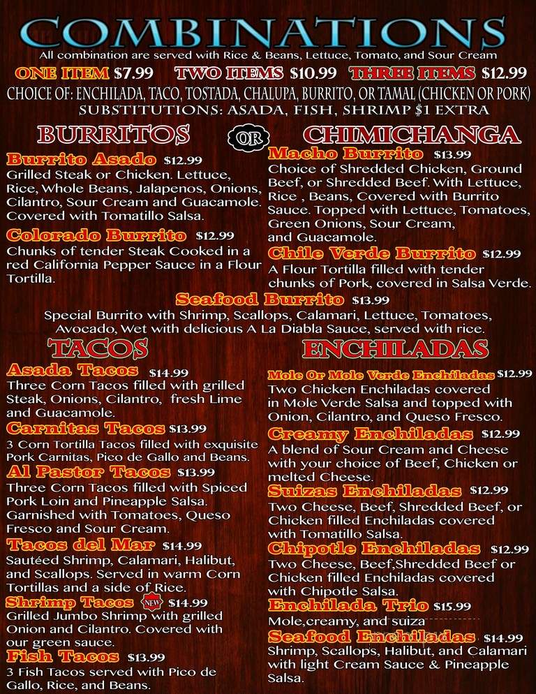 Los Cantaritos - Washington, MO menu_pic