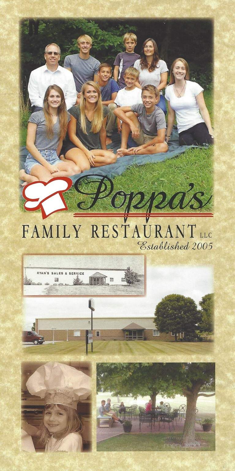 Poppa's Restaurant - Albany, MO menu_pic