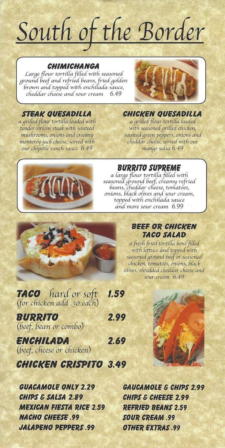 Poppa's Restaurant - Albany, MO menu_pic