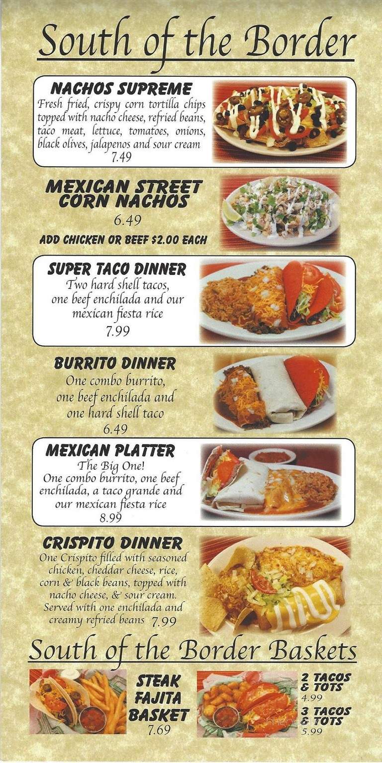 Poppa's Restaurant - Albany, MO menu_pic