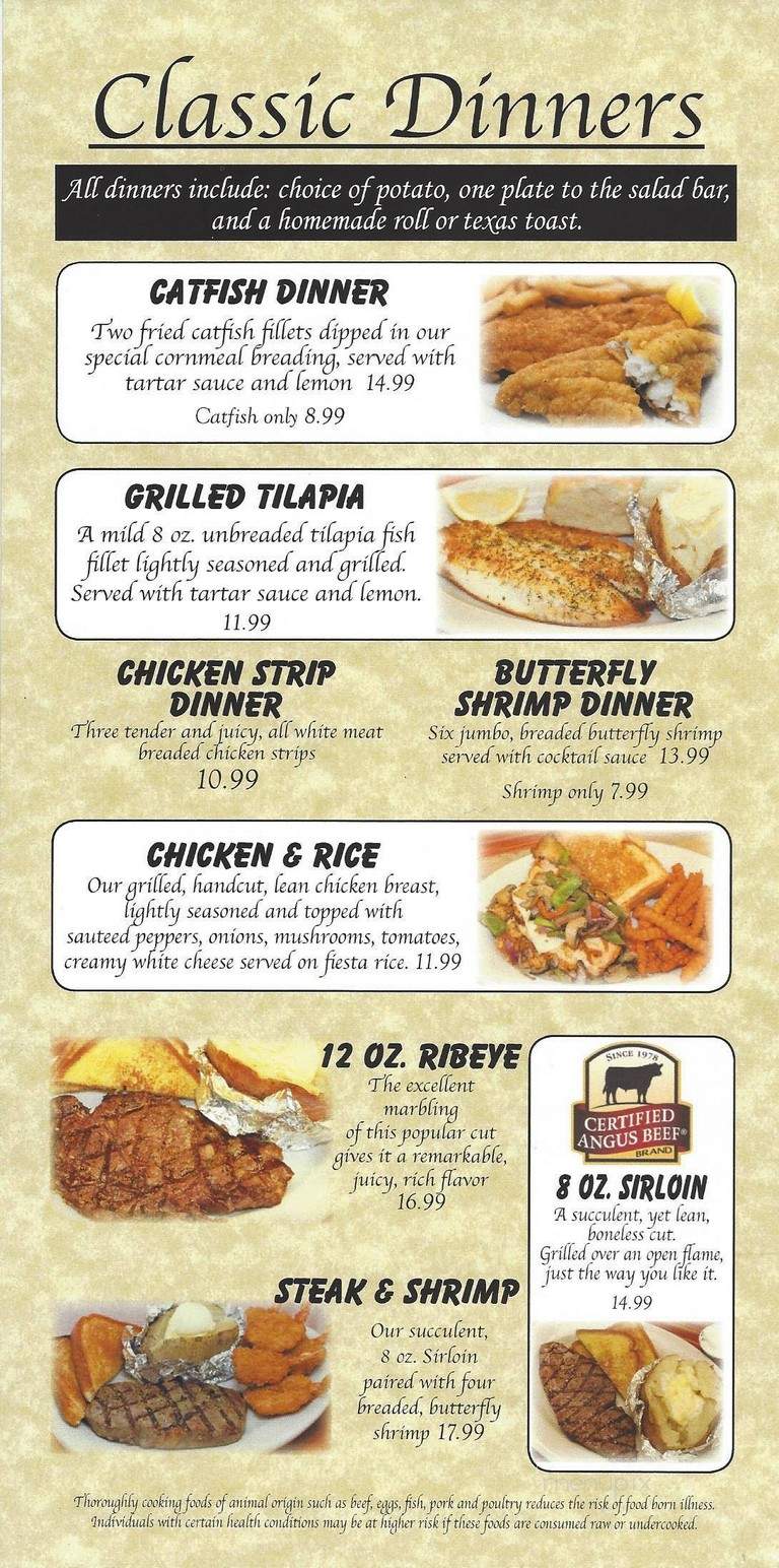 Poppa's Restaurant - Albany, MO menu_pic