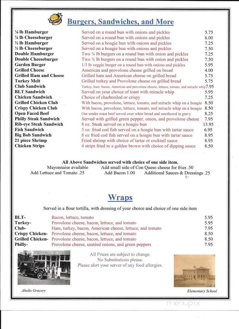 White Rose Cafe - Union, MO menu_pic