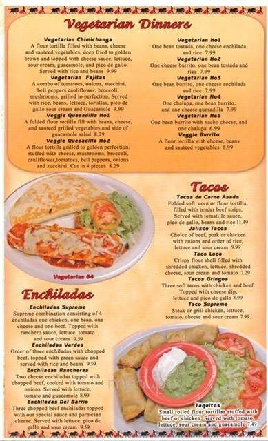 El Torero Restaurant - Perryville, MO menu_pic