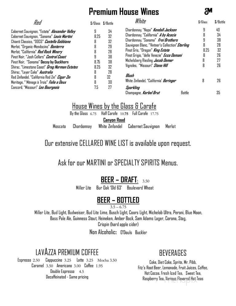 Madison's Cafe - Jefferson City, MO menu_pic