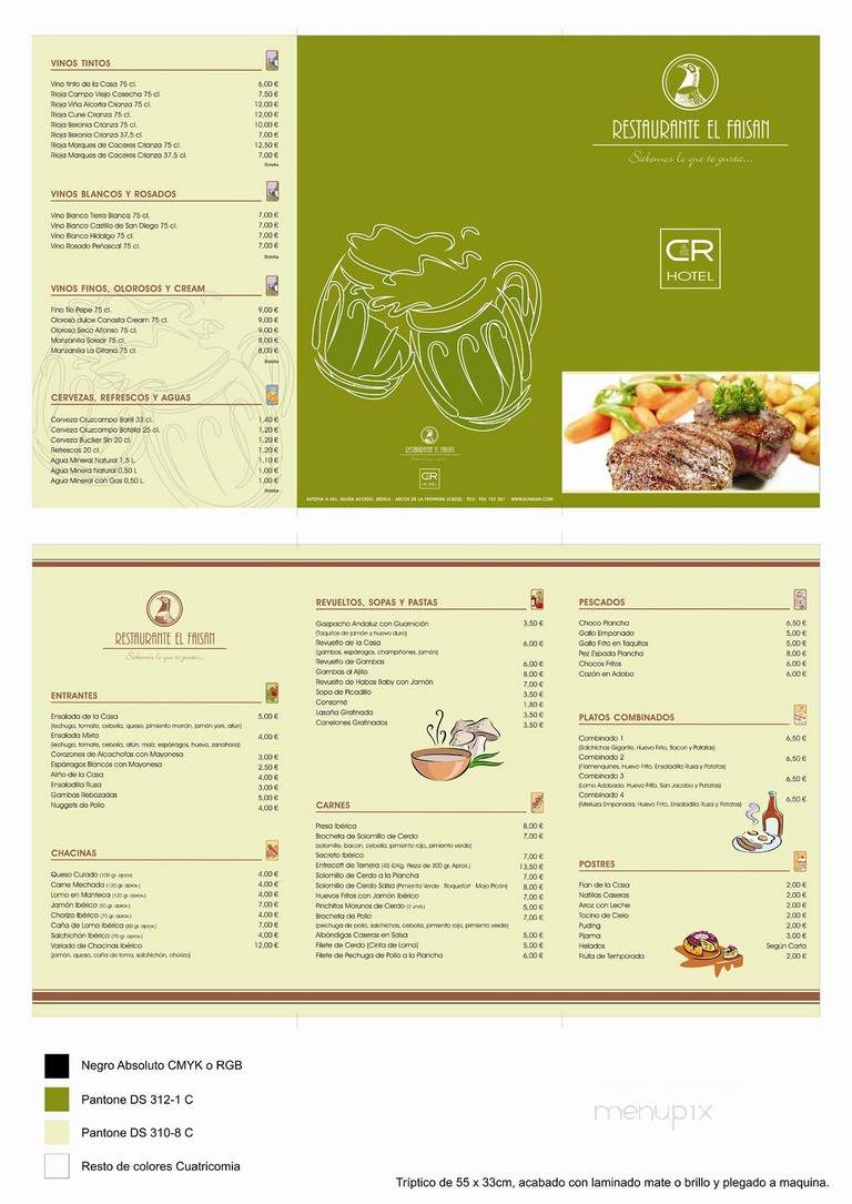 El Faisan - Kansas City, MO menu_pic