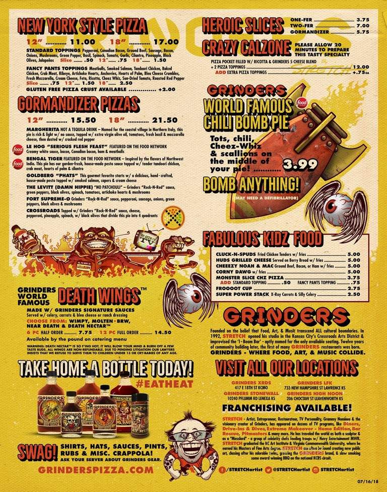 Grinders - Kansas City, MO menu_pic