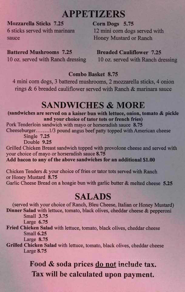 Mark & Michelle's Bar & Grill - Kansas City, MO menu_pic