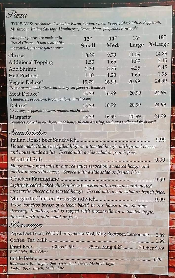 Francesco Pizza & Italian Restaurant - Saint Peters, MO menu_pic