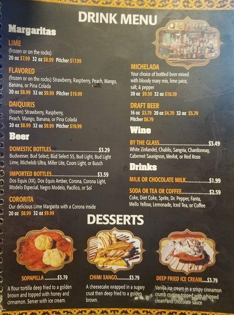 Tequila Mexican Restaurant - Saint Charles, MO menu_pic