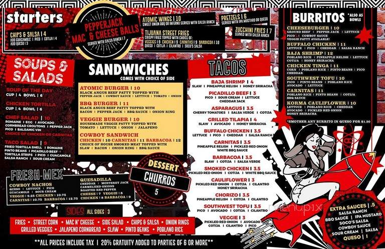 Atomic Cowboy - Saint Louis, MO menu_pic