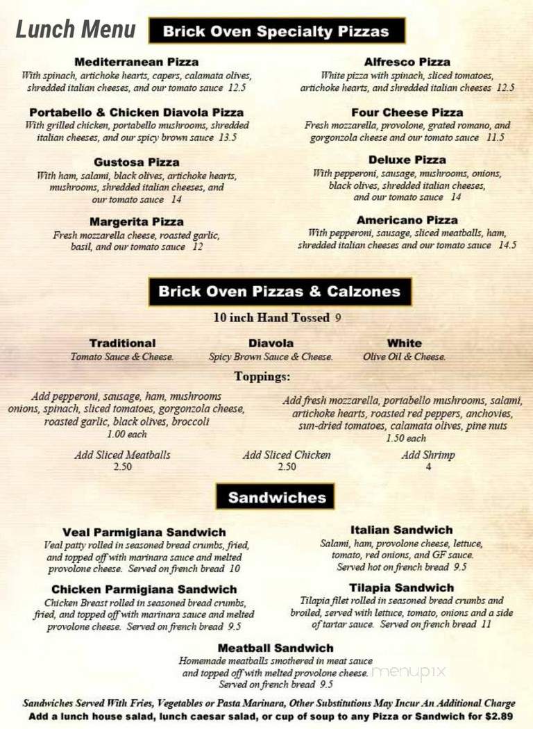 Gianfabio's Italian Cafe - Chesterfield, MO menu_pic