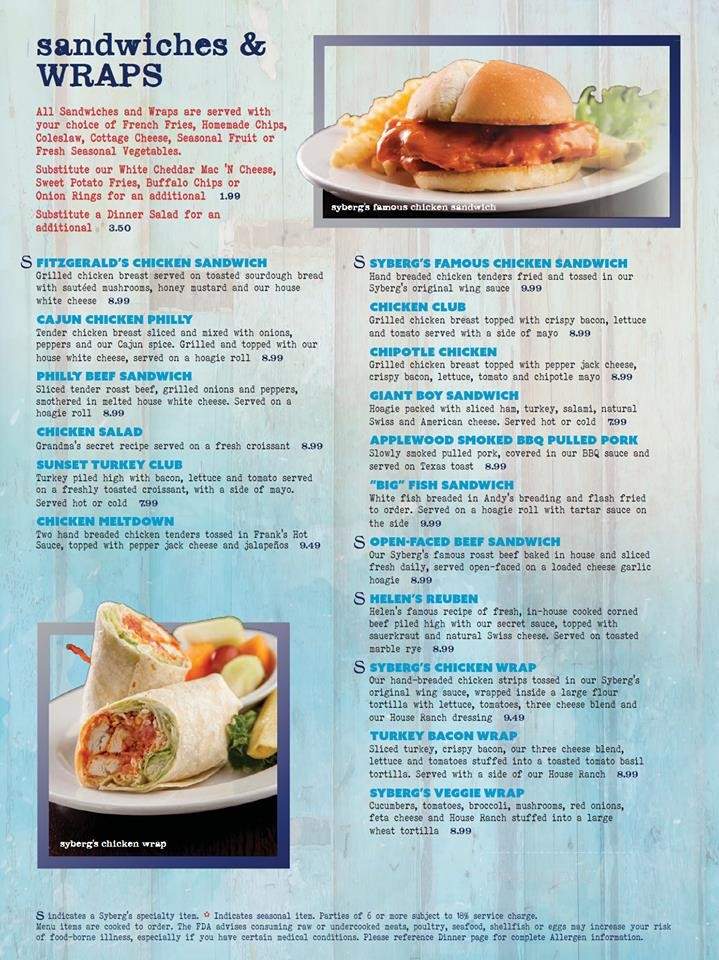Syberg's Westport - Maryland Heights, MO menu_pic