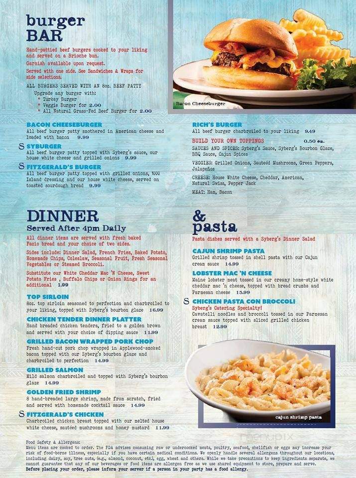 Syberg's Westport - Maryland Heights, MO menu_pic
