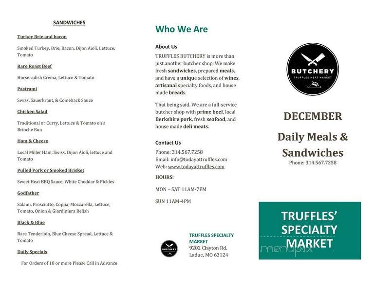 Truffles - Saint Louis, MO menu_pic