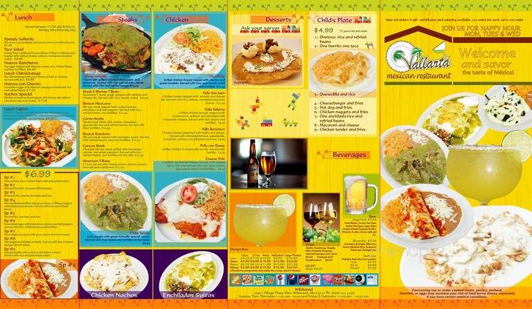 Vallarta Mexican Restaurant - Ballwin, MO menu_pic