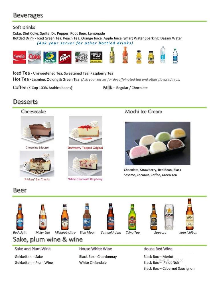 Tasia - Springfield, MO menu_pic